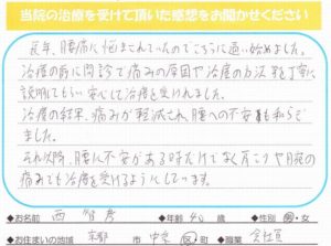 南区 本院 慢性腰痛